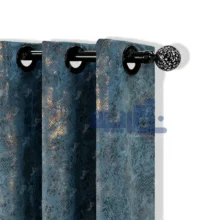 پرده مخمل سیتا آبی