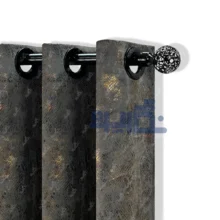 پرده مخمل سیتا طوسی تیره