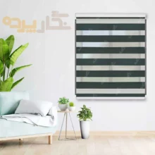 پرده زبرا سبز