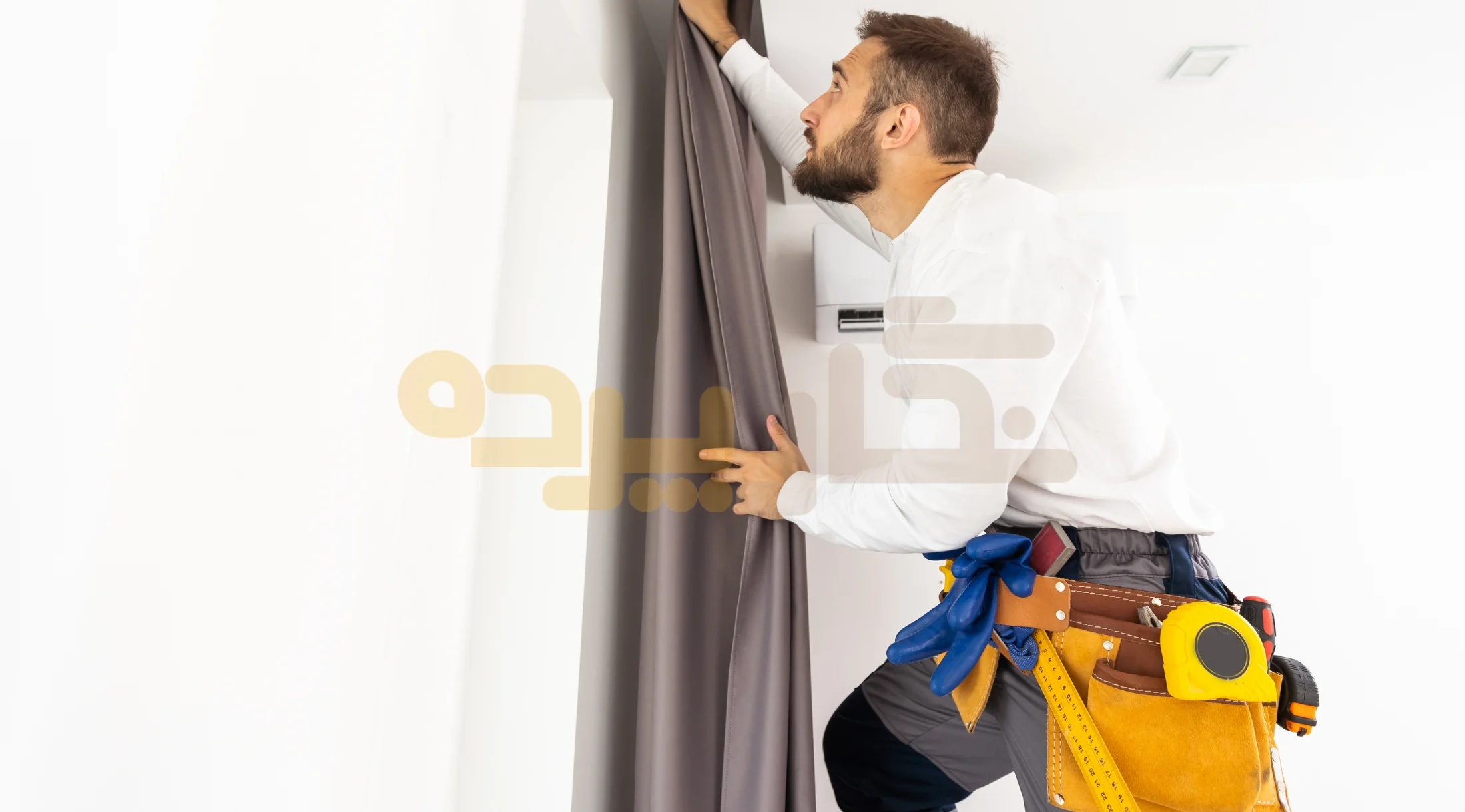 آموزش نصب پرده مینیمال