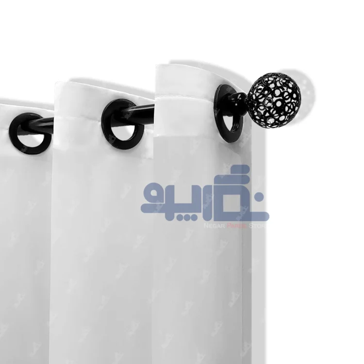 پرده حریر ساده سفید