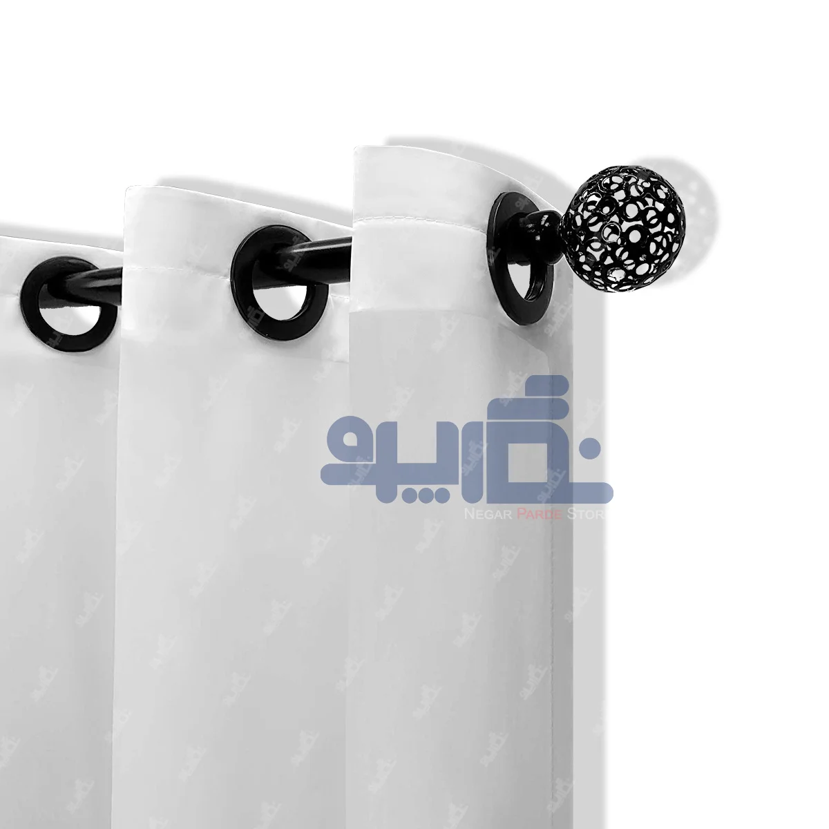 پرده حریر ساده سفید مناسب هر دکوراسیونی پرده حریر ساده سفید