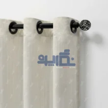 پرده حریر بافت دار نباتی