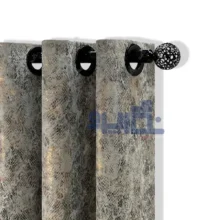 پرده مخمل سیتا طوسی روشن