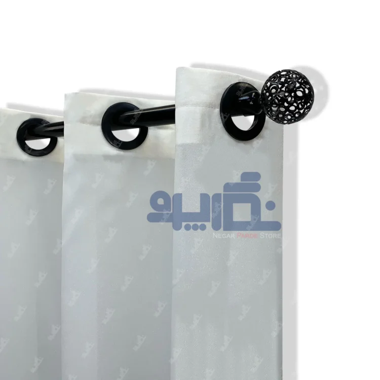 پرده حریر شاین سفید