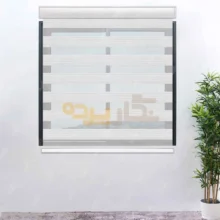 پرده زبرا پلیسه سفید