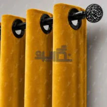 پرده جیر پتینه زرد